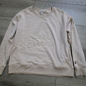 Reebok Womens Light Tan Crewneck Sweater